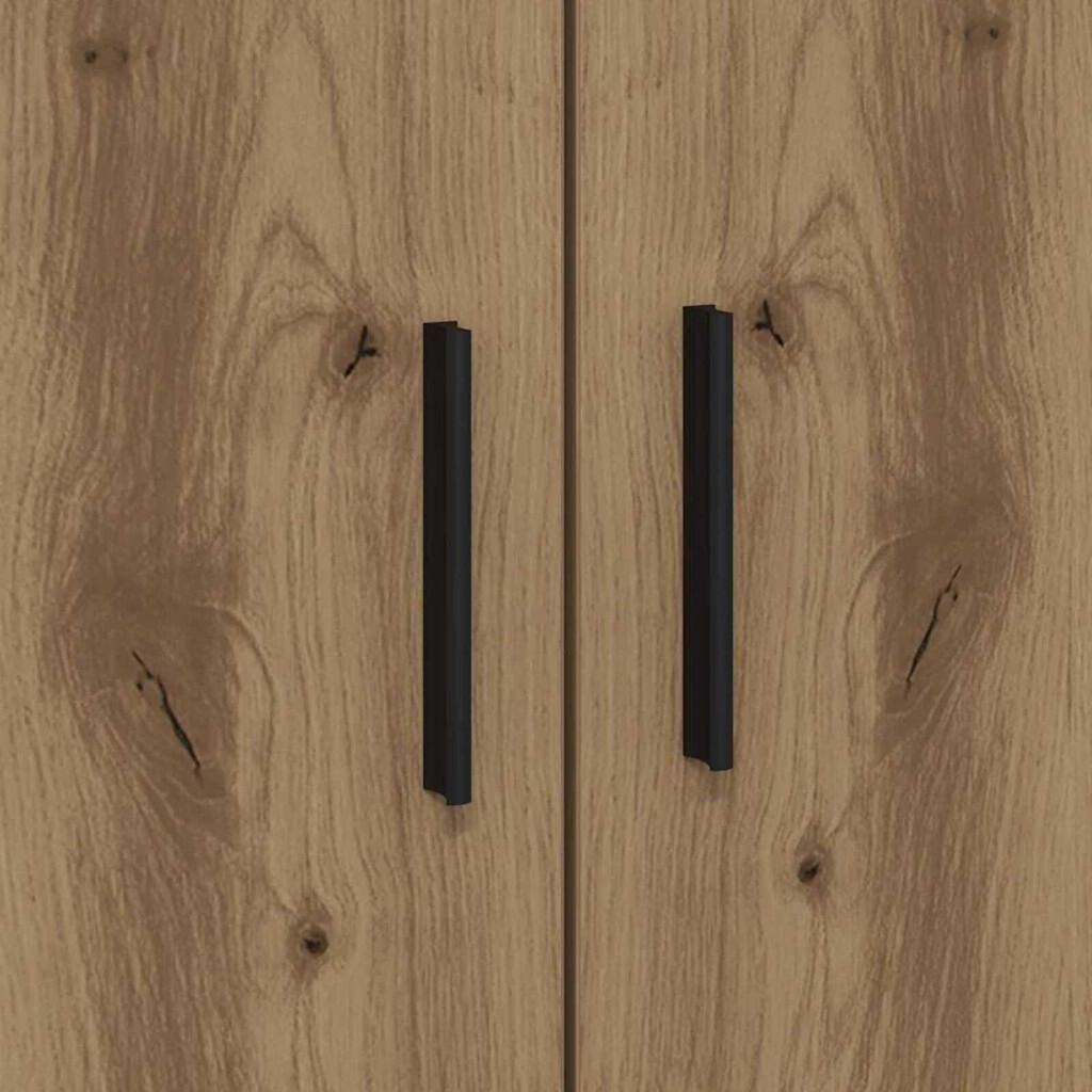vidaXL Κρεβάτι με αποθηκευτικό χώρο artisan δρυς 100 x 200 cm