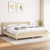 vidaXL &Kappa;&rho;&epsilon;&beta;ά&tau;&iota; Boxspring &mu;&epsilon; &Sigma;&tau;&rho;ώ&mu;&alpha; &Kappa;&rho;&epsilon;&mu; 200x200 &epsilon;&kappa;. &Upsilon;&phi;&alpha;&sigma;&mu;ά&tau;&iota;&nu;&omicron;
