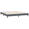 vidaXL Box Spring Κρεβάτι χωρίς στρώμα Σκούρο γκρι Βελούδινο