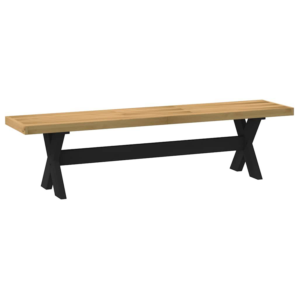 vidaXL Πάγκος τραπεζαρίας NOAIN με πόδια σχήματος X 180x40x45 cm