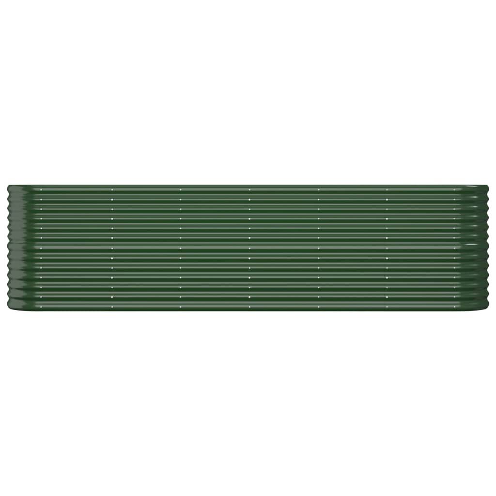 vidaXL Ζαρντινιέρα Πράσινη 260x40x68 εκ Ατσάλι με Ηλεκτρ. Βαφή Πούδρας