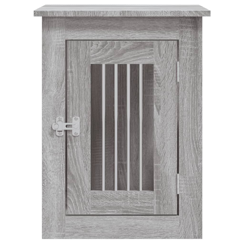 vidaXL Κλουβί Σκύλου Γκρι Sonoma 45x62x59 εκ. από Επεξεργ. Ξύλο