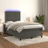 vidaXL &Kappa;&rho;&epsilon;&beta;ά&tau;&iota; Boxspring &mu;&epsilon; &Sigma;&tau;&rho;ώ&mu;&alpha; & LED &Sigma;&kappa;.&Gamma;&kappa;&rho;&iota; 120x190&epsilon;&kappa;. &Beta;&epsilon;&lambda;&omicron;ύ&delta;&iota;&nu;&omicron;