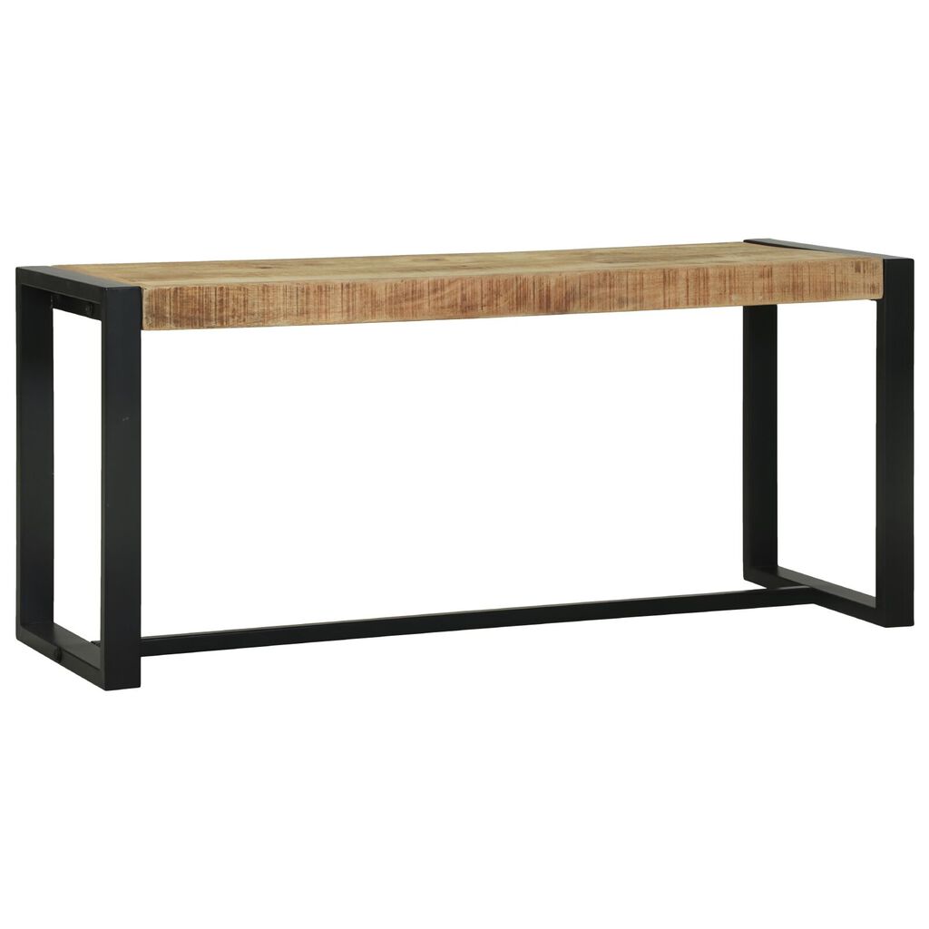 vidaXL Πάγκος Καφέ Μασίφ ξύλο μάνγκο 100 x 35 x 45 εκ. Ανθεκτικός