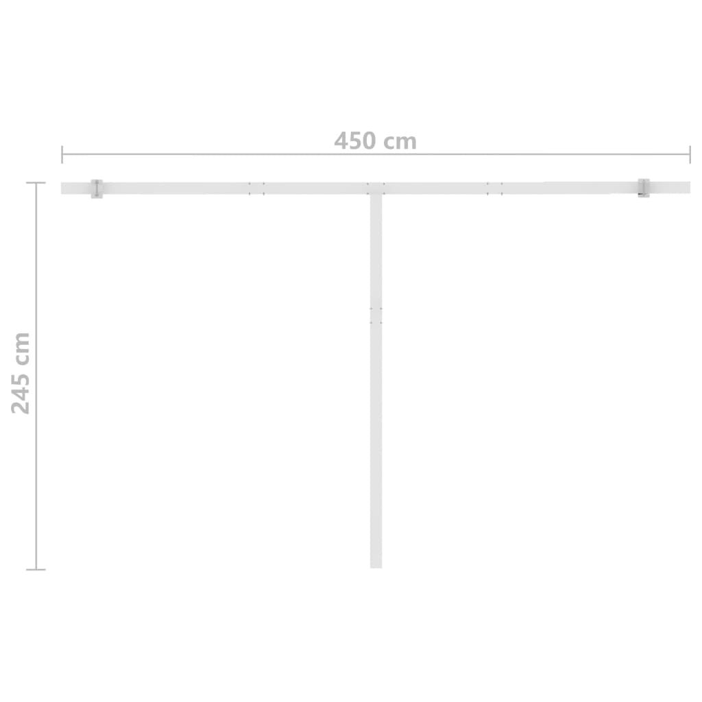 vidaXL Τέντα Αυτόματη Ανεξάρτητη Μπλε/Λευκό 400 x 350 εκ.