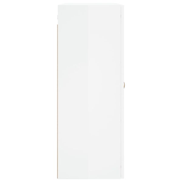 vidaXL Ντουλάπι Τοίχου Γυαλιστερό Λευκό 69,5 x 34 x 90 εκ.
