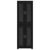 vidaXL Highboard &mu;&epsilon; &rho;ά&phi;&iota; &Mu;&alpha;ύ&rho;&omicron; 60 x 35 x 182 &epsilon;&kappa;. &Epsilon;&pi;&epsilon;&xi;&epsilon;&rho;&gamma;&alpha;&sigma;&mu;έ&nu;&omicron; &xi;ύ&lambda;&omicron;