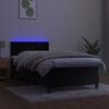 vidaXL &Kappa;&rho;&epsilon;&beta;ά&tau;&iota; Boxspring &mu;&epsilon; &Sigma;&tau;&rho;ώ&mu;&alpha; & LED &Mu;&alpha;ύ&rho;&omicron; 90x190 &epsilon;&kappa;. &Beta;&epsilon;&lambda;&omicron;ύ&delta;&iota;&nu;&omicron;