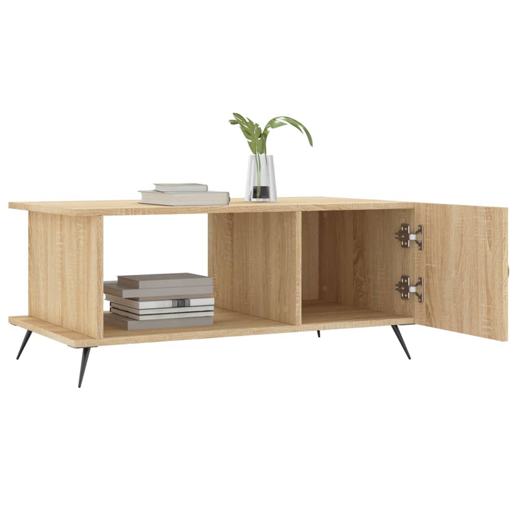 vidaXL Τραπεζάκι Σαλονιού Sonoma Δρυς 90x50x40 εκ. Επεξεργασμένο Ξύλο