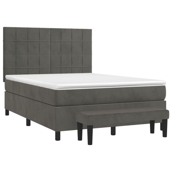 vidaXL &Kappa;&rho;&epsilon;&beta;ά&tau;&iota; Boxspring &mu;&epsilon; &Sigma;&tau;&rho;ώ&mu;&alpha; &Sigma;&kappa;&omicron;ύ&rho;&omicron; &Gamma;&kappa;&rho;&iota; 140x200 &epsilon;&kappa;. &Beta;&epsilon;&lambda;&omicron;ύ&delta;&iota;&nu;&omicron;