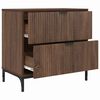 vidaXL Κομοδίνο Καφέ δρυς 63.5 x 36 x 61 εκ Επεξεργασμένο ξύλο