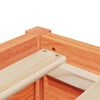 vidaXL Κρεβάτι με Στρώμα Καφέ Κεριού 120x200 εκ Μασίφ Ξύλο Πεύκου
