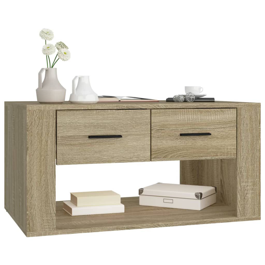 vidaXL Τραπεζάκι Σαλονιού Sonoma Δρυς 80x50x40 εκ. Επεξεργασμένο Ξύλο