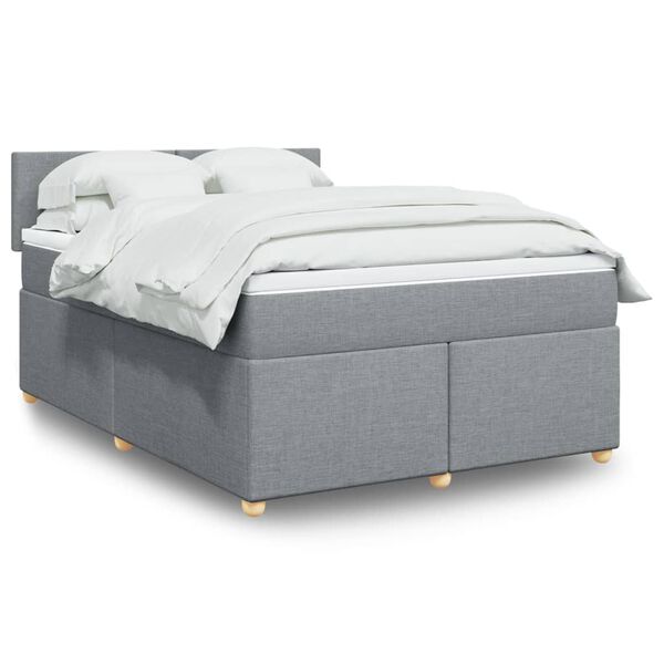 vidaXL &Kappa;&rho;&epsilon;&beta;ά&tau;&iota; Boxspring &mu;&epsilon; &Sigma;&tau;&rho;ώ&mu;&alpha; &Alpha;&nu;&omicron;&iota;&chi;&tau;ό &Gamma;&kappa;&rho;&iota; 140x200 &epsilon;&kappa;. &Upsilon;&phi;&alpha;&sigma;&mu;ά&tau;&iota;&nu;&omicron;