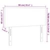 vidaXL Κεφαλάρι Κρεβατιού Καπουτσίνο 90x5x78/88 εκ. Συνθετικό Δέρμα