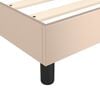 vidaXL Κρεβάτι Boxspring με Στρώμα Καπουτσίνο 140x190εκ.από Συνθ.Δέρμα