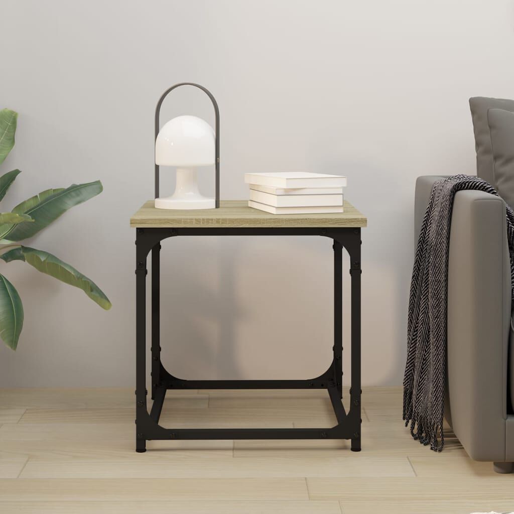 vidaXL Βοηθητικό Τραπέζι Sonoma Δρυς 40x40x40 εκ. Επεξεργασμένο Ξύλο