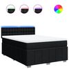 vidaXL &Kappa;&rho;&epsilon;&beta;ά&tau;&iota; Boxspring &mu;&epsilon; &Sigma;&tau;&rho;ώ&mu;&alpha; &Mu;&alpha;ύ&rho;&omicron; 160x200 &epsilon;&kappa;. &Upsilon;&phi;&alpha;&sigma;&mu;ά&tau;&iota;&nu;&omicron;