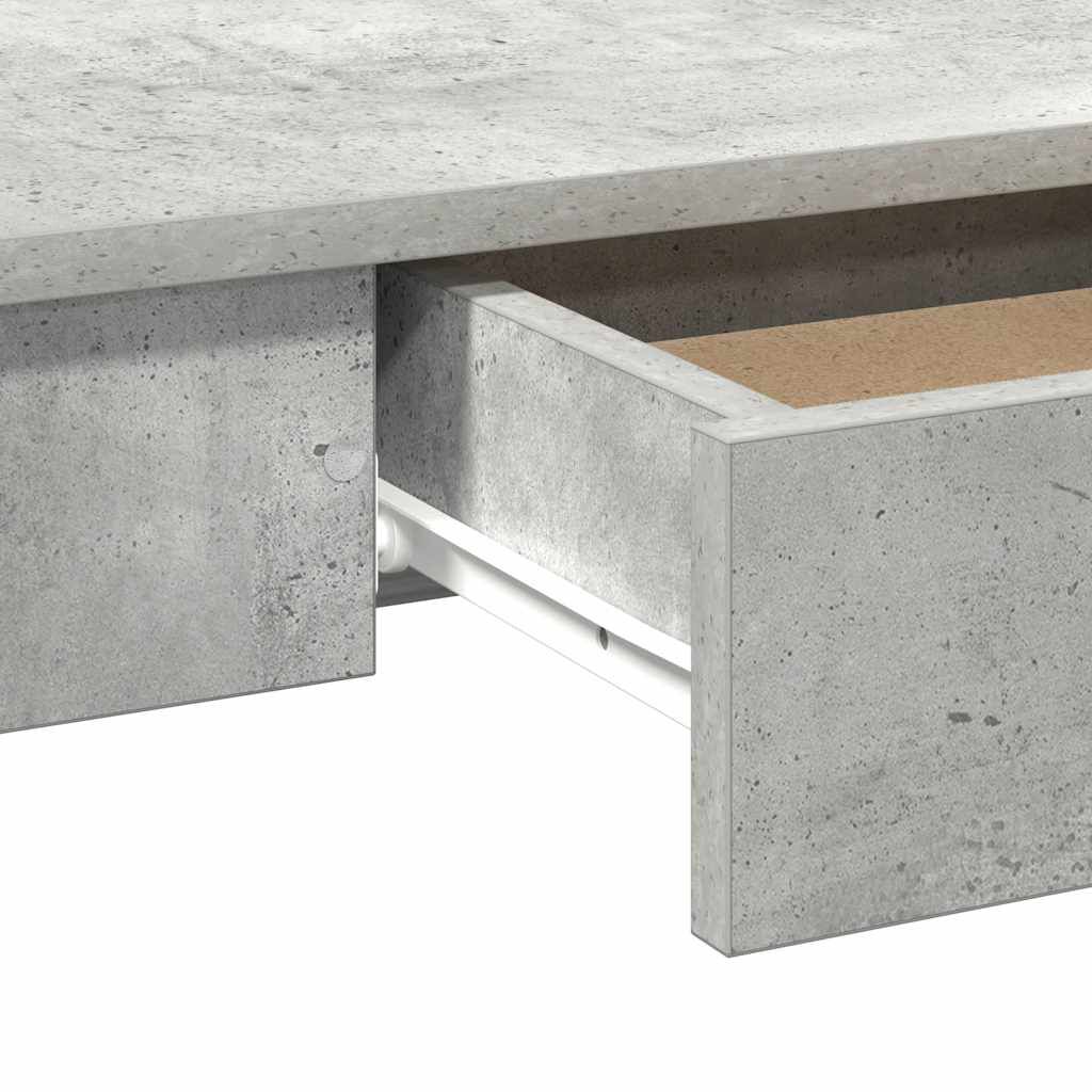 vidaXL Γραφείο Γκρι του Σκυροδέματος 100x45x75 εκ. από Μοριοσανίδα