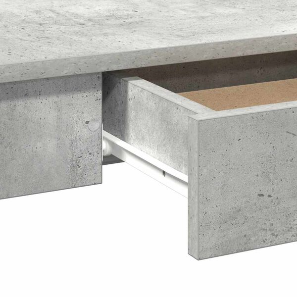 vidaXL Γραφείο Γκρι του Σκυροδέματος 100x45x75 εκ. από Μοριοσανίδα