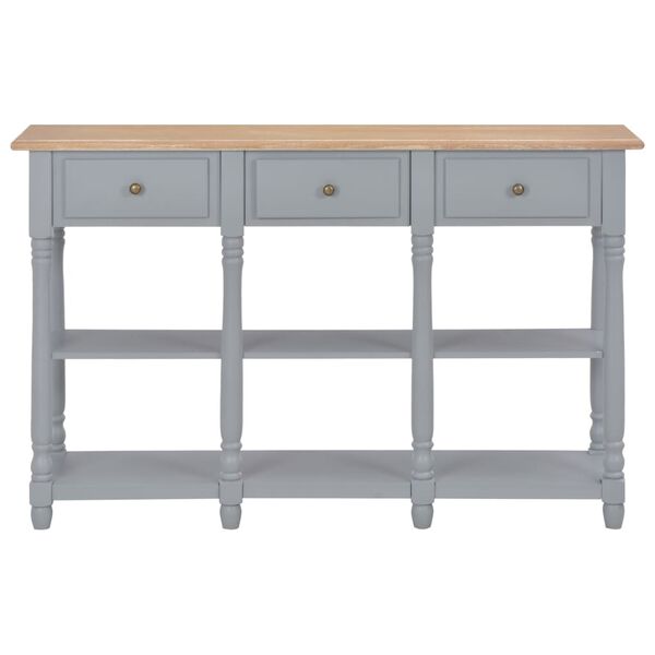 vidaXL Τραπέζι Κονσόλα Γκρι 120 x 30 x 76 εκ. από MDF