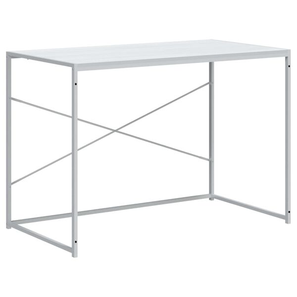 vidaXL Γραφείο Υπολογιστή Λευκό 110 x 60 x 70 εκ. από Επεξ. Ξύλο