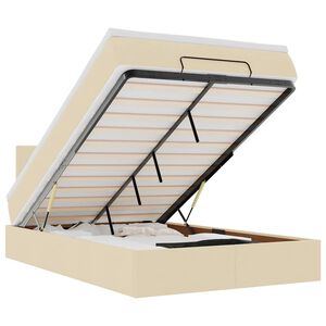 vidaXL &Omicron;&theta;&omega;&mu;&alpha;&nu;&iota;&kappa;ό &kappa;&rho;&epsilon;&beta;ά&tau;&iota; &mu;&epsilon; &sigma;&tau;&rho;ώ&mu;&alpha; Cream 120x190 cm Ύ&phi;&alpha;&sigma;&mu;&alpha;