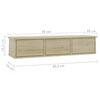vidaXL Ράφι Τοίχου με Συρτάρια Sonoma Δρυς 88x26x18,5 εκ. Επεξ. Ξύλο