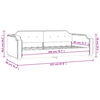vidaXL Καναπές Κρεβάτι Taupe 80 x 200 εκ. Υφασμάτινος