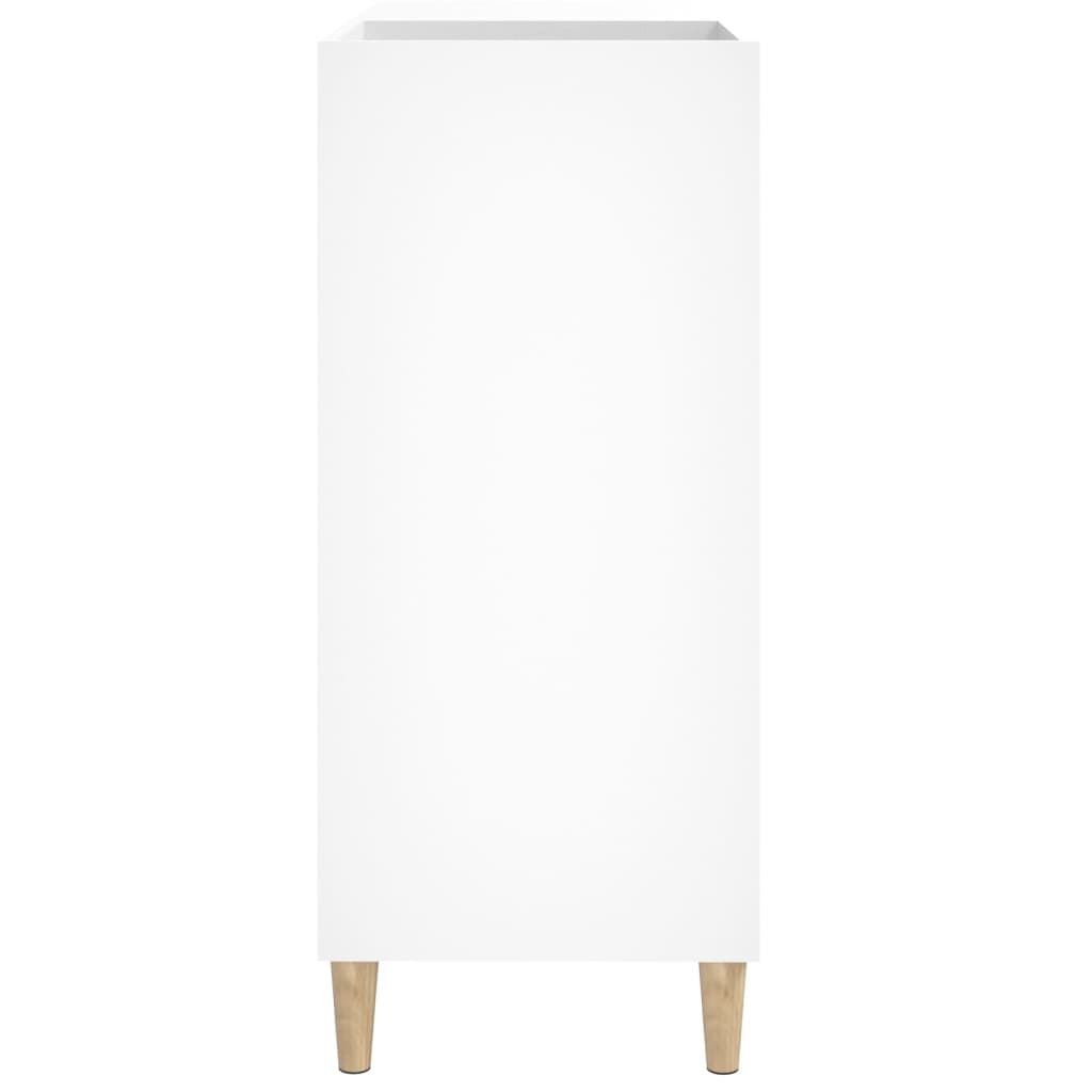 vidaXL Έπιπλο Δίσκων Λευκό 84,5 x 38 x 89 εκ. από Επεξεργασμένο Ξύλο