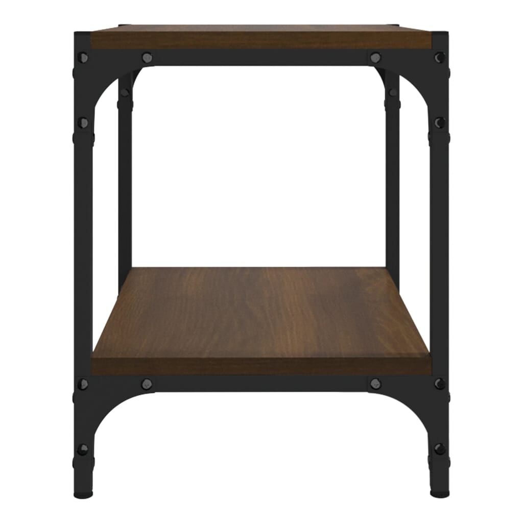 vidaXL Έπιπλο Τηλεόρασης Καφέ Δρυς 40x33x41 εκ. Επεξ. Ξύλο & Ατσάλι