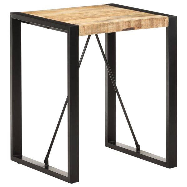 vidaXL Τραπέζι 60 x 60 x 75 εκ. από Μασίφ Ακατέργαστο Ξύλο Μάνγκο