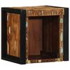vidaXL Κομοδίνο Πολύχρωμο 40x35x40 cm Στερεό ξύλο αναγεννημένο