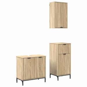vidaXL &Sigma;&epsilon;&tau; &Epsilon;&pi;ί&pi;&lambda;&omega;&nu; &Mu;&pi;ά&nu;&iota;&omicron;&upsilon; 3 pcs Sonoma &Delta;&rho;&upsilon;&sigmaf; &Epsilon;&pi;&epsilon;&xi;&epsilon;&rho;&gamma;&alpha;&sigma;&mu;έ&nu;&omicron; &xi;ύ&lambda;&omicron;