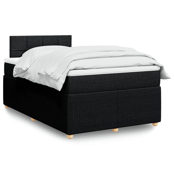 vidaXL &Kappa;&rho;&epsilon;&beta;ά&tau;&iota; Boxspring &mu;&epsilon; &Sigma;&tau;&rho;ώ&mu;&alpha; &Mu;&alpha;ύ&rho;&omicron; 120x200 &epsilon;&kappa;. &Upsilon;&phi;&alpha;&sigma;&mu;ά&tau;&iota;&nu;&omicron;
