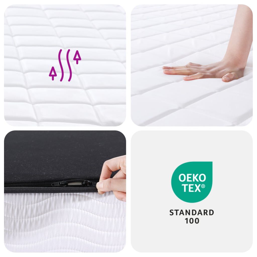 vidaXL Στρώμα Αφρού Medium Soft 90x190 εκ. Μονό
