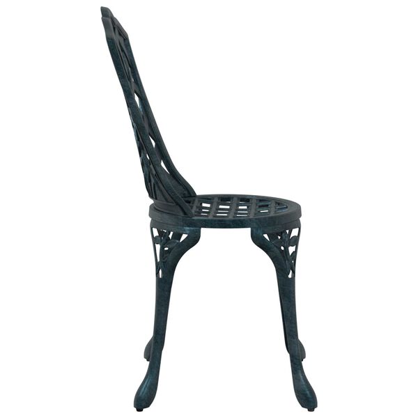 vidaXL Καρέκλα Κήπου 2 pcs Πράσινο 55 x 56.5 x 91εκ Αλουμίνιο