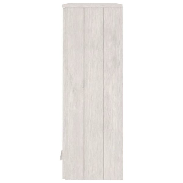 vidaXL Πάνω Μέρος Ντουλαπιού HAMAR Λευκό 85x35x100 εκ. Μασίφ Πεύκο