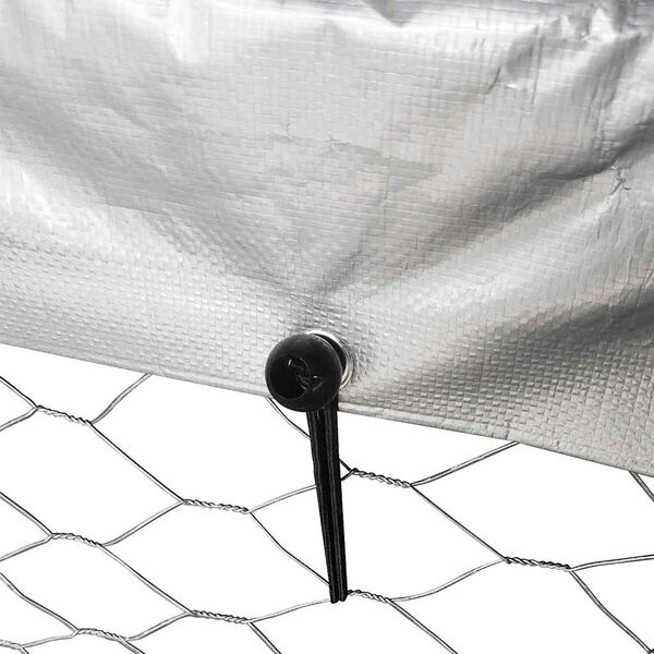 vidaXL Κλουβί Σκύλου Εξωτερικού Χώρου 400 x 100 x 150 εκ. με Στέγαστρο
