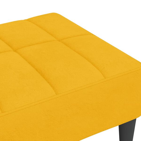 vidaXL Υποπόδιο Κίτρινο 78 x 56 x 32 εκ. Βελούδινο