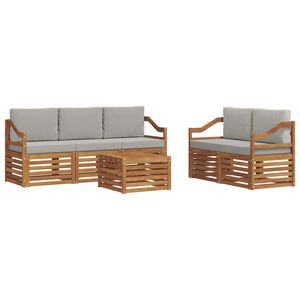 vidaXL &Sigma;&epsilon;&tau; &Kappa;&alpha;&nu;&alpha;&pi;έ 6 pcs &Phi;&upsilon;&sigma;&iota;&kappa;ό &kappa;&alpha;&iota; &Alpha;&nu;&omicron;&iota;&chi;&tau;ό &Gamma;&kappa;&rho;&iota; &Sigma;&tau;&epsilon;&rho;&epsilon;ό &Xi;ύ&lambda;&omicron; &Alpha;&kappa;&alpha;&kappa;ί&alpha;&sigmaf;