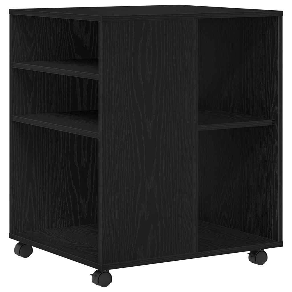 vidaXL Κάβα Αποθήκευσης Μαύρη Βελανιδιά 60x53x72,5 εκ Επεξεργασμένο Ξύλο