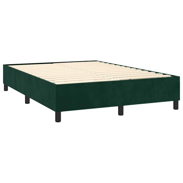 vidaXL &Kappa;&rho;&epsilon;&beta;ά&tau;&iota; Boxspring &mu;&epsilon; &Sigma;&tau;&rho;ώ&mu;&alpha; &Sigma;&kappa;&omicron;ύ&rho;&omicron; &Pi;&rho;ά&sigma;&iota;&nu;&omicron; 140x190&epsilon;&kappa;. &Beta;&epsilon;&lambda;&omicron;ύ&delta;&iota;&nu;&omicron;