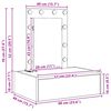 vidaXL Τραπέζι περιποίησης Καφέ 60 x 40 x 70 εκ. Επεξεργασμένο ξύλο