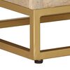 vidaXL Κομοδίνο 40 x 30 x 50 εκ. από Μασίφ Ξύλο Μάνγκο και Σίδηρο