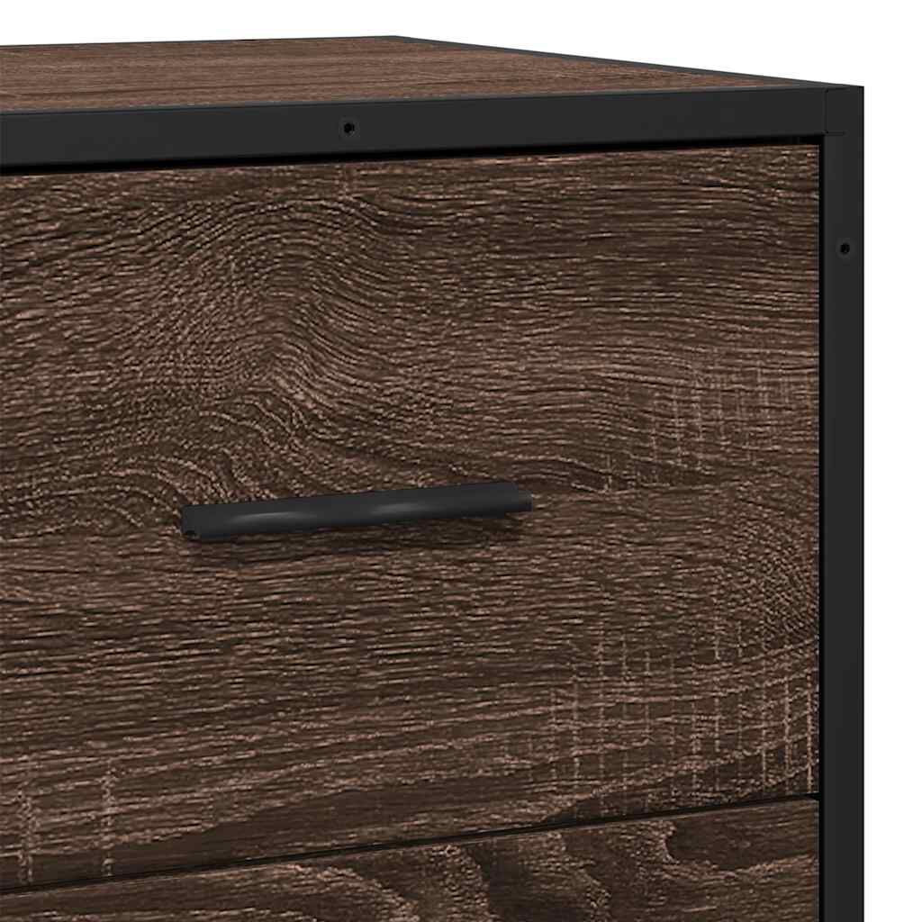 vidaXL Συρταριέρα καφέ δρυς 68x35x76 cm Κατασκευασμένο ξύλο
