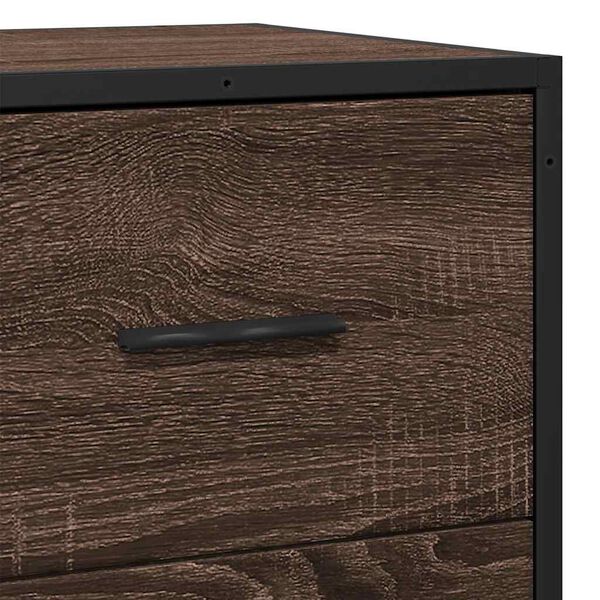 vidaXL Συρταριέρα καφέ δρυς 68x35x76 cm Κατασκευασμένο ξύλο