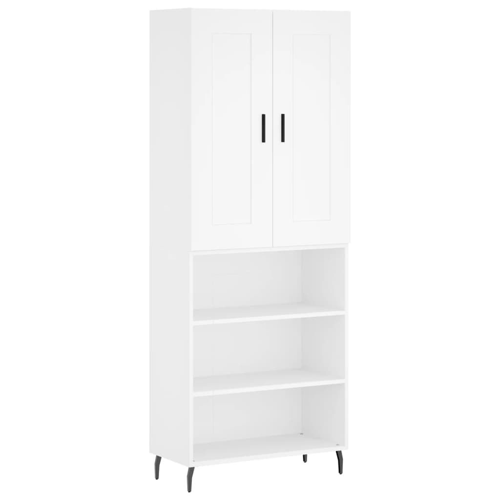 vidaXL Ντουλάπι Λευκό 69,5x34x180 εκ. από Επεξεργασμένο Ξύλο