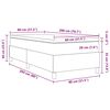 vidaXL Κρεβάτι με ελατήρια Μπλε και άσπρο 203 x 80 x 60 εκ. Βελούδο
