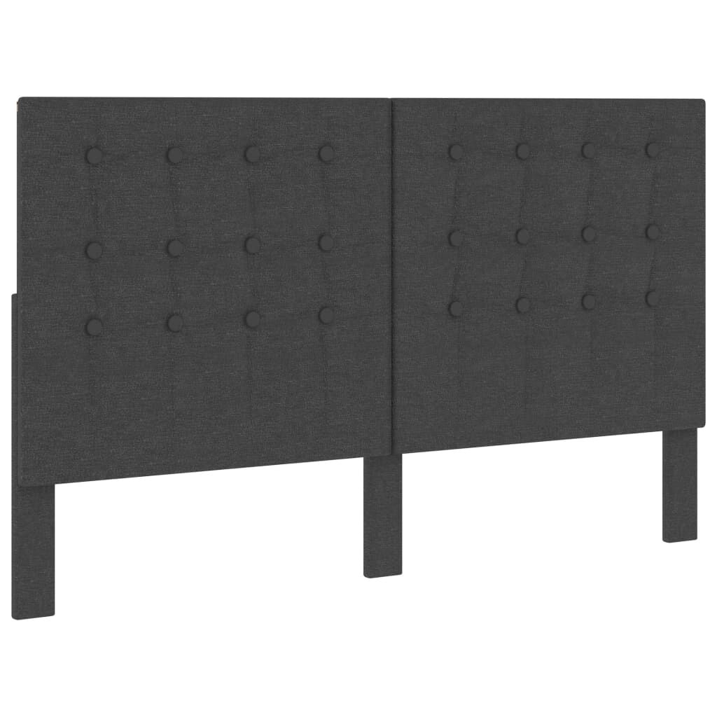 vidaXL Κρεβάτι Boxspring Σκούρο Γκρι 180 x 200 εκ. Υφασμάτινο